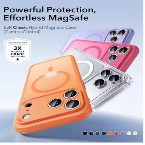 Full Protection Pack: MagSafe Hybrid ESR Case + 3 Ec Protection Films
