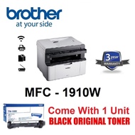 Hotdeal Brother MFC-1910W Wireless AIO ( Print  Scan  Copy  Wireless and Fax ) Mono Laser Printer Wi