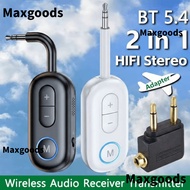 MAX Audio Receiver Transmitter, With Mic 3.5mm AUX Jack Airplane Wireless Adapter,  Bluetooth 5.4 Hi