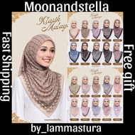 Klasik Malaya by Moonandstella | Tudung bawal printed cotton voile |Bidang 45