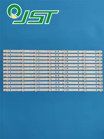 100% New 12pcs/Kit LED Strips for TOSHIBA 49 TV 49L621U Rev.A 4708-K49WDR-A1213K11 4708 K49WDR A1213