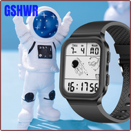 GSHWR LIGE นาฬิกาข้อมือแฟชั่นซิลิโคนนาฬิกากีฬาชายลำลองกันน้ำหน้าจอ LED ดิจิตอลสำหรับผู้ชายนาฬิกาจับเวลานาฬิกาข้อมือนาฬิกาปลุก OYKGF