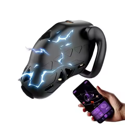 Lockink APP-Controlled Chastity Cage – Electric Shock & Remote Abstinence System with Urethral Plug