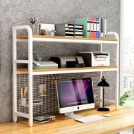 Simple Shelf Grid Bookcase Computer Desktop Desk Storage Rack Bookshelf Cosmetics Multi-Layer Office