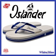 Islander 'White/Blue' Men's Authentic and summer rubber slippers/flipflops