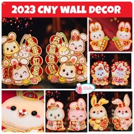 [LIL BUBBA] CNY WALL STICKER DECORATION 2023 RABBIT BUNNY YEAR