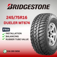 BRIDGSTONE DUELER MT674 245/75R16  2457516 245 75 16 245-75-16 245/75/16 2457516 D674QZ NEW TYRE TIR