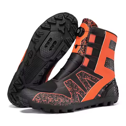 JC-0006 XC/Trail Mens High-top Cycling Shoes MTB Mountain Bike Winter Racing Sneaker Bicycl Unisex Z