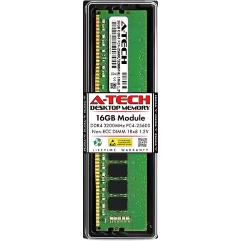 16GB Replacement or Hynix HMAA2GU6AJR8N-XN | DDR4 3200MHz PC4-25600 UDIMM Non-ECC 1Rx8 1.2V 288-Pin 