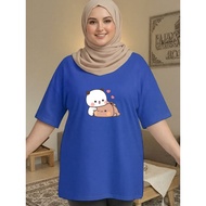2Y909 [AIYOU] XL-5XL T shirt Women Plus Size Tshirt Woman Ladies Casual Crop Top Clothes Plus Size B