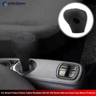 NOBELJIAOO Silicone Car Gear Shift Collar Knob Cover Head Case Sleeve Protector For Smart Fortwo For