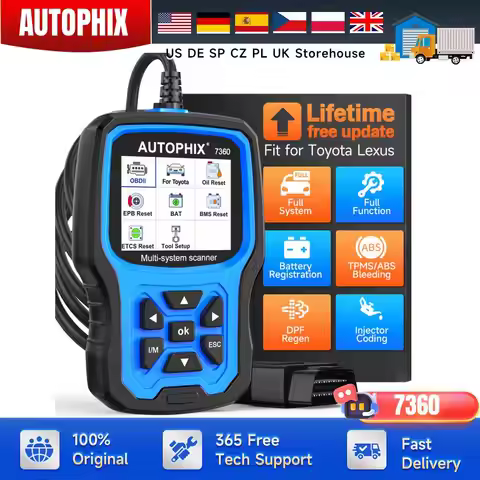 Professional OBD2 Car Diagnostic Tool for TOYOTA LEXUS All System Oil EPB SAS ABS SRS DPF Reset OBD