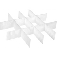 Storage Box with 5 Partitions Tokyo White 65x40cm