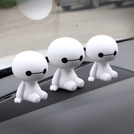 Cute Baymax Robot Shaking Head Doll Car Vehicle Dashboard Decor Ornament Gift Car Interior Decoratio