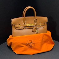 （極新！金棕金釦） Hermes Birkin HAC 32 金棕金 鉑金包