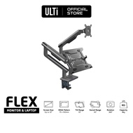 ULTi Flex Laptop & Monitor Stand - Mount up to 32" Monitor & 16" Laptop  on 2 Adjustable Spring Arm,