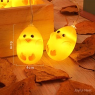 Chick Easter Light String ins Cute Children's Room Cartoon Colorful Egg Decorative Light ins Style D