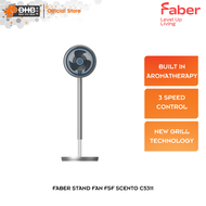 Faber Stand Fan FSF SCENTO C5311 Built-In Aromatherapy 3 Speed Control FSFC5311 Kipas Berdiri