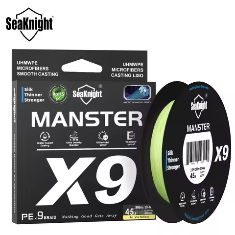 SeaKnight Brand X9 Series 500M 300M PE Fishing Line 9 Strands Ultra Smooth for Long Casting 17LB-80L