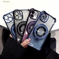 OPPO Reno 13F 5 4F F9 F11 F7 Pro 4G 5G hp Phone Case Bracket 4 Corners Anti-Shatter Transparent Case