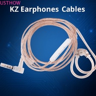 USTHOW KZ Headphones Wire, with Microphone 2PIN KZ Earphones Cables, Original Upgrade High-Purity 3.