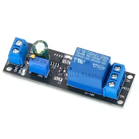 DC 12V Timer Delay Relay Shield Module NE555 Timer Switch Adjustable Controller Module 0 to 10 Secon