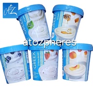 Yoghurt krim rasa buah persik stroberi bluberi madu tawar tanpa penambahan gula ala Yunani halal MUI