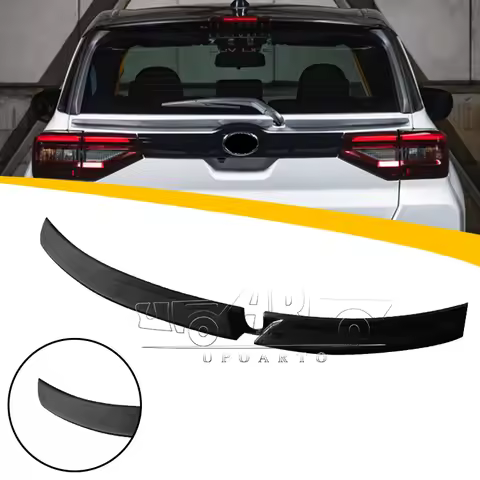 Factory Wholesale Accessories of Vehicles ABS Plastic Carbon Fiber Rear Gate Spoiler Middle Wing For