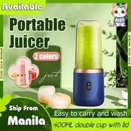 JECT Fruit Juicer 400ml Portable Rechargeable USB Wireless Blue Pink blender 6 Blade Mini Juice Ice 