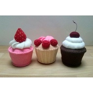 Flannel cupcake educational toys for children