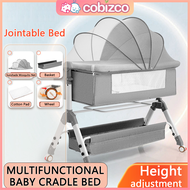 Cobizco Baby side bed 嬰兒床 Baby Cot Bedding set Folding baby bed portable crib katil bayi boleh lipat katil baby craddle 婴儿床  搖籃床