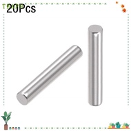 TEAPH 20Pcs Wood Bunk Bed Pins, Silver Tone 304 Stainless Steel Dowel Pin, M2.5 x 18mm Support Shelves