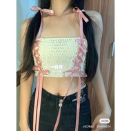 Crochet bow tie shirt - Crochet bow tie sweater with free bow hair tie
