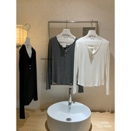 WGWE• Long-sleeved button-down t-shirt 10783 wgwe, QC product, size SM