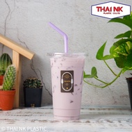 (ลดราคายกลัง) แก้วน้ำ แก้ว PP 22 oz. ปาก 95 มม. เรียบใส ตราปลาคาร์ฟ 1 ลัง มี 1000 ใบ