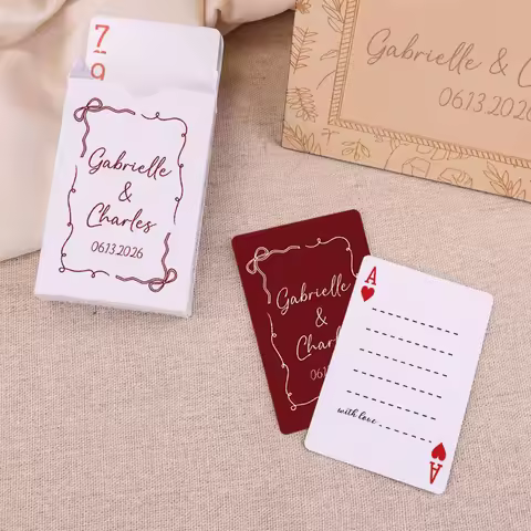 Custom Playing Cards for Wedding Personalized Playing Cards Gifts for Guests, Blank Playing Cards We
