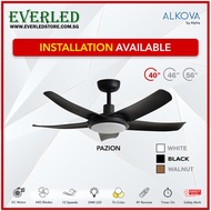 [Installation Available] ALPHA Pazion 40" / 46" / 56" DC Ceiling Fan (with 25W Tri-Color Light and Remote)