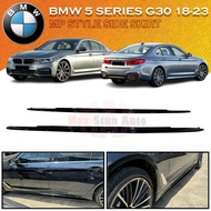 BMW 5 SERIES G30 2018-2023 MP STYLE SIDE SKIRT WITH PIANO BLACK MATERIAL ABS TEPI SKIRT WITH BLACK S