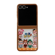 เคสโทรศัพท์สร้อยข้อมือแม่เหล็กเด็กร้องไห้น่ารักสำหรับ Samsung Galaxy Z Flip 5 6 Z Flip6 ZFlip 6 ZFli