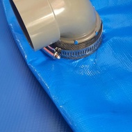 Square tarpaulin pool size. P. 2m x W.1m x H.0.5. orchid. gjah