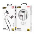 KingYou H18 Metal In-Ear Wired Earphones Heavy Bass 3.5mm Jack Headset With Mic