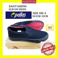 PALLAS X Kasut Sekolah Hitam Kasut Sarung Slip On Sekolah Rendah | Primary School Black Shoe Slip-On