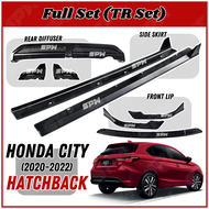 Honda City Hatchback Pre-Facelift (2020-2023) Bodykit Front Bumper Lip Side Skirt Rear Diffuser Spoi