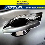 Perodua Ativa Door Inner Bowl Cover Chrome (4pcs)