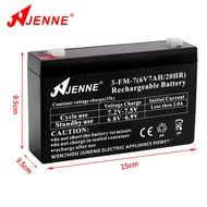 JENNE Juneng 3-FM-7 (6V7AH/20HR) Baby Children Electric Toy Car Battery Large Capacity Battery
