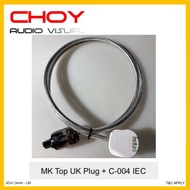 Lapp Cabel 110CY 3Cx1.5mm Power Cord + MK TOP UK Plug + OYAIDE C-004 IEC Connector