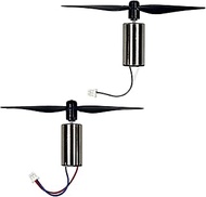 CKYSCHN 2 Sets Brushed Coreless Motors Propellers Compatible for F22 Fighter RC Plane(BM16), 3.7V Co