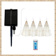 (KYSB) 5x96 LEDS Hanging Solar Firework Light 8 Modes Remote Control Solar Firework Lamp Christmas D