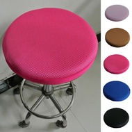 Thickened Round Dining Chair Cover Solid Color Seat Slipcover Stool Cover Swivel Chair Protector Round Chair Cover Bar Seat Case Sofa Covers  Slips