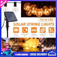 🔥Solar Light Outdoor Lighting Solar String Light Waterproof G40 Glass Light Bulb Solar LED Fairy Lig